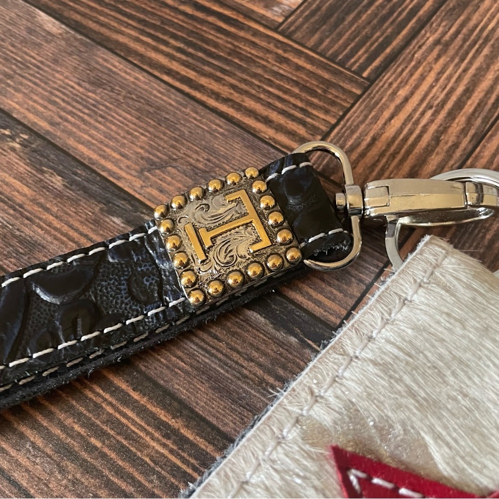 Leather Stars Wallet Western Country Cowgirl Red‎ White Blue wristlet - Picture 3 of 10